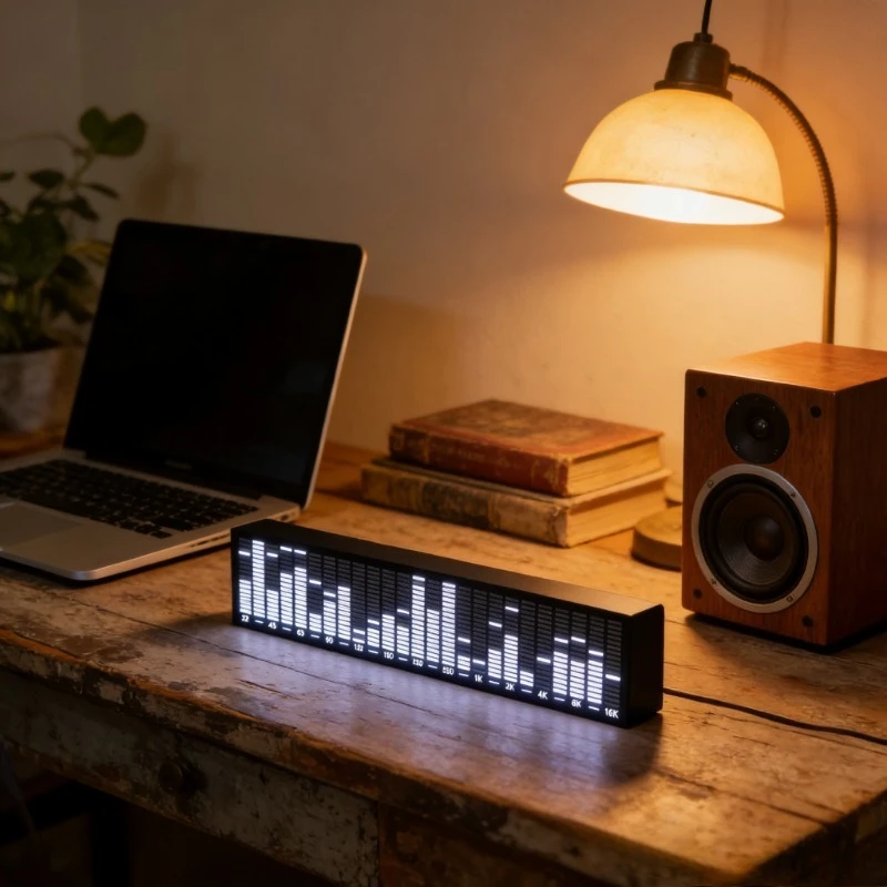 Voice-Activated Music Rhythm Light Car Ambient LED Sound Control Pickup Lamp