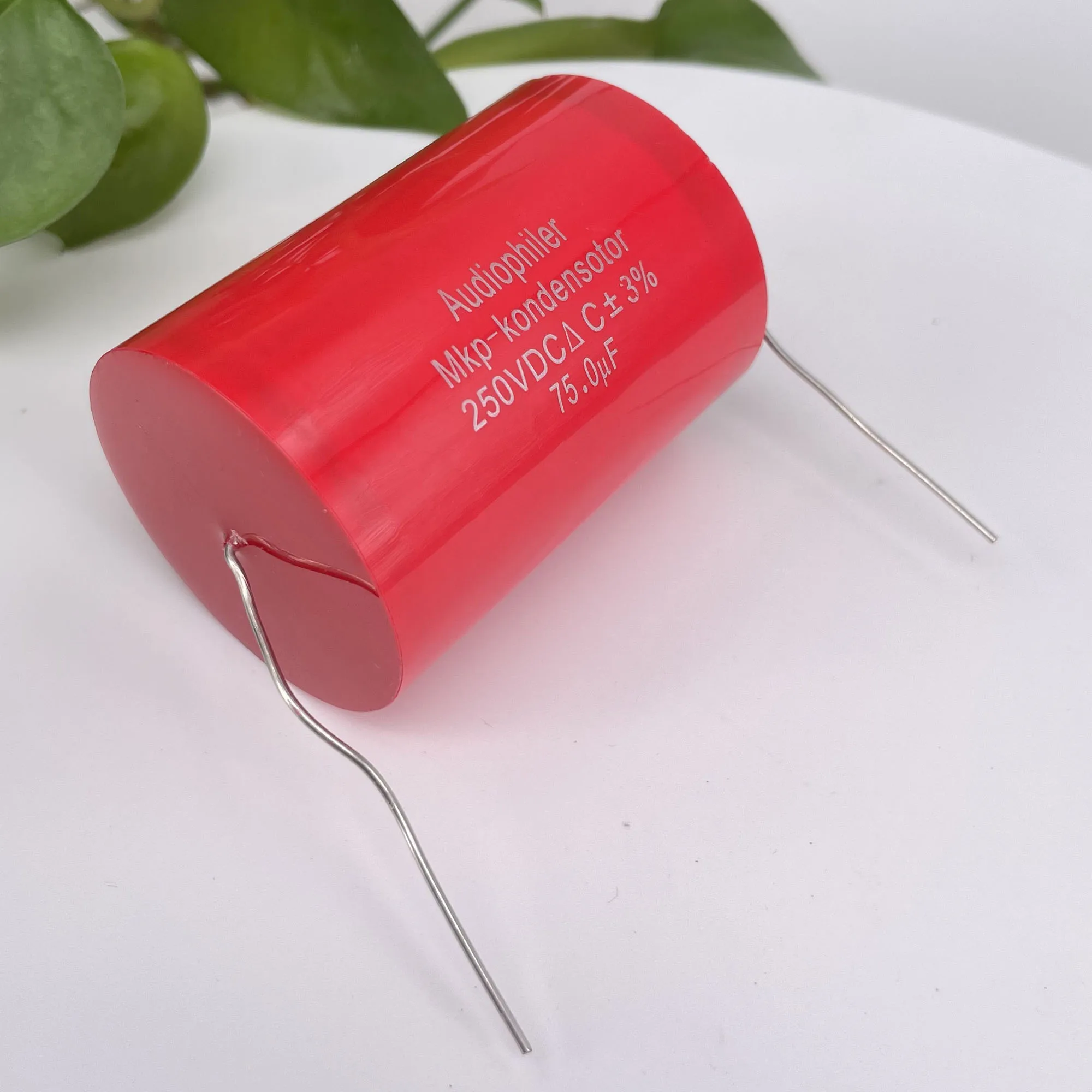 2PCS Audiophiler Axial MKP Capacitor 75uf 250V DC ±3% Test And Matched HIFI Frequency Dividing Audio Capacitance