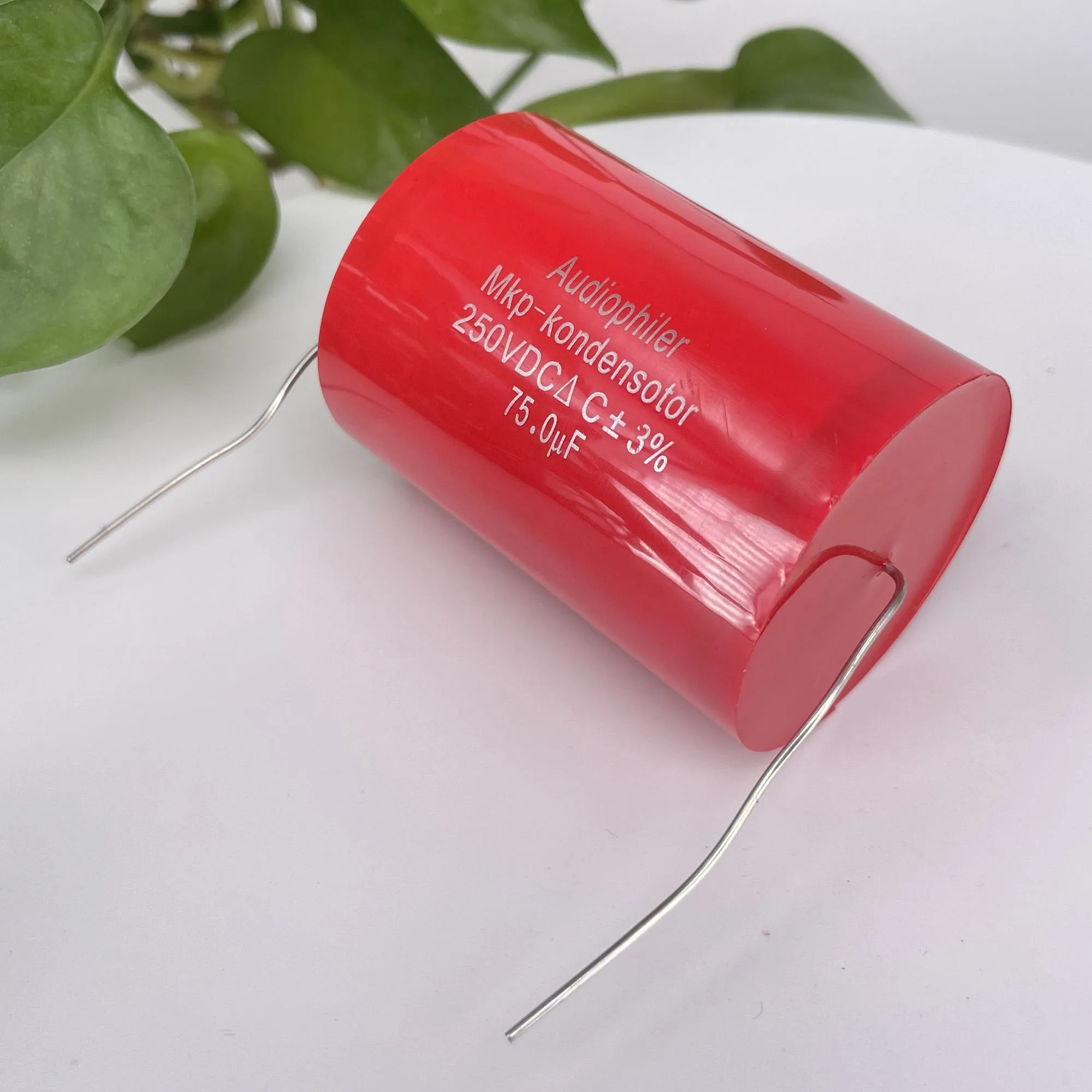 2PCS Audiophiler Axial MKP Capacitor 75uf 250V DC ±3% Test And Matched HIFI Frequency Dividing Audio Capacitance