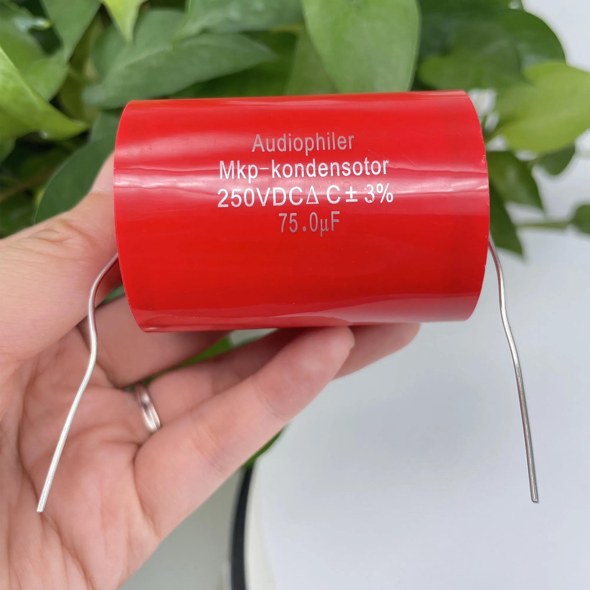 2PCS Audiophiler Axial MKP Capacitor 75uf 250V DC ±3% Test And Matched HIFI Frequency Dividing Audio Capacitance
