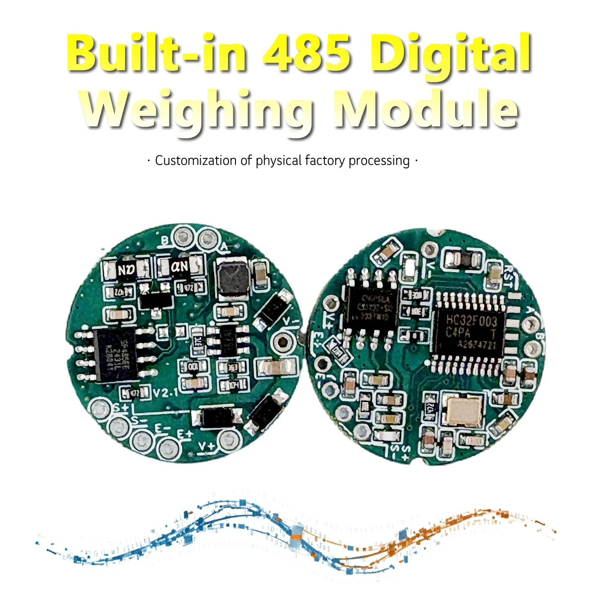 Digital 485 Weighing Sensor Amplifier PCB Modbus RTU Load Cell Transmitter High-Speed Sampling Module 1280Hz with free software