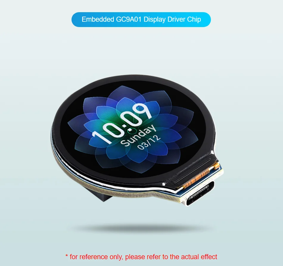 Waveshare ESP32-S3 1.28 inch Touchscreen Round Display Development Board 240X240 Pixel GC9A01 Driver for Arduino IDE MicroPython