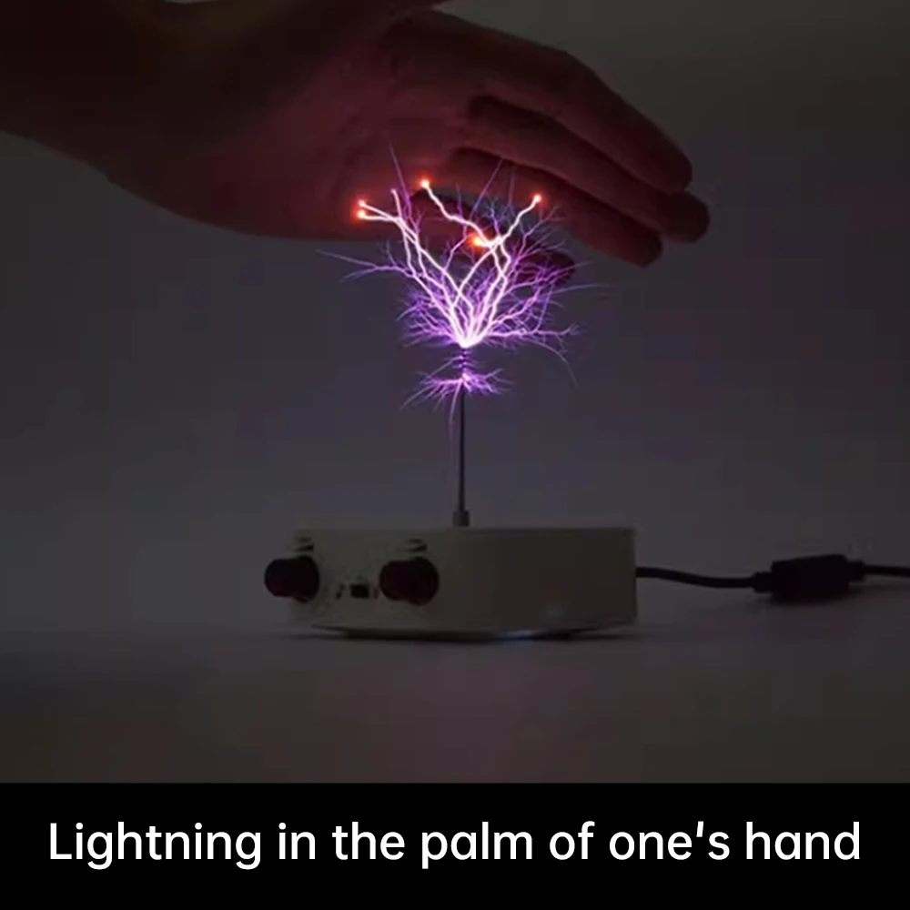 Music Tesla Coil Bluetooth/AUX Dual Mode Music Box Artificial Lightning AC110-240V Touchable Audio Input Science Experiment