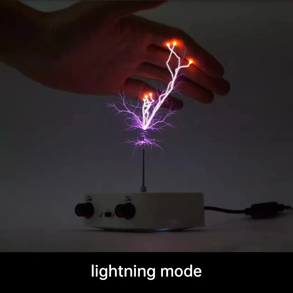 Music Tesla Coil Bluetooth/AUX Dual Mode Music Box Artificial Lightning AC110-240V Touchable Audio Input Science Experiment