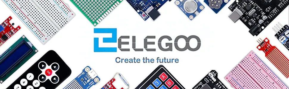 ELEGOO Upgraded 37-in-1 Sensor Modules Kit with Tutorial, Compatible with Arduino® IDE — for UNO R3, MEGA, Nano DIY Electronic K