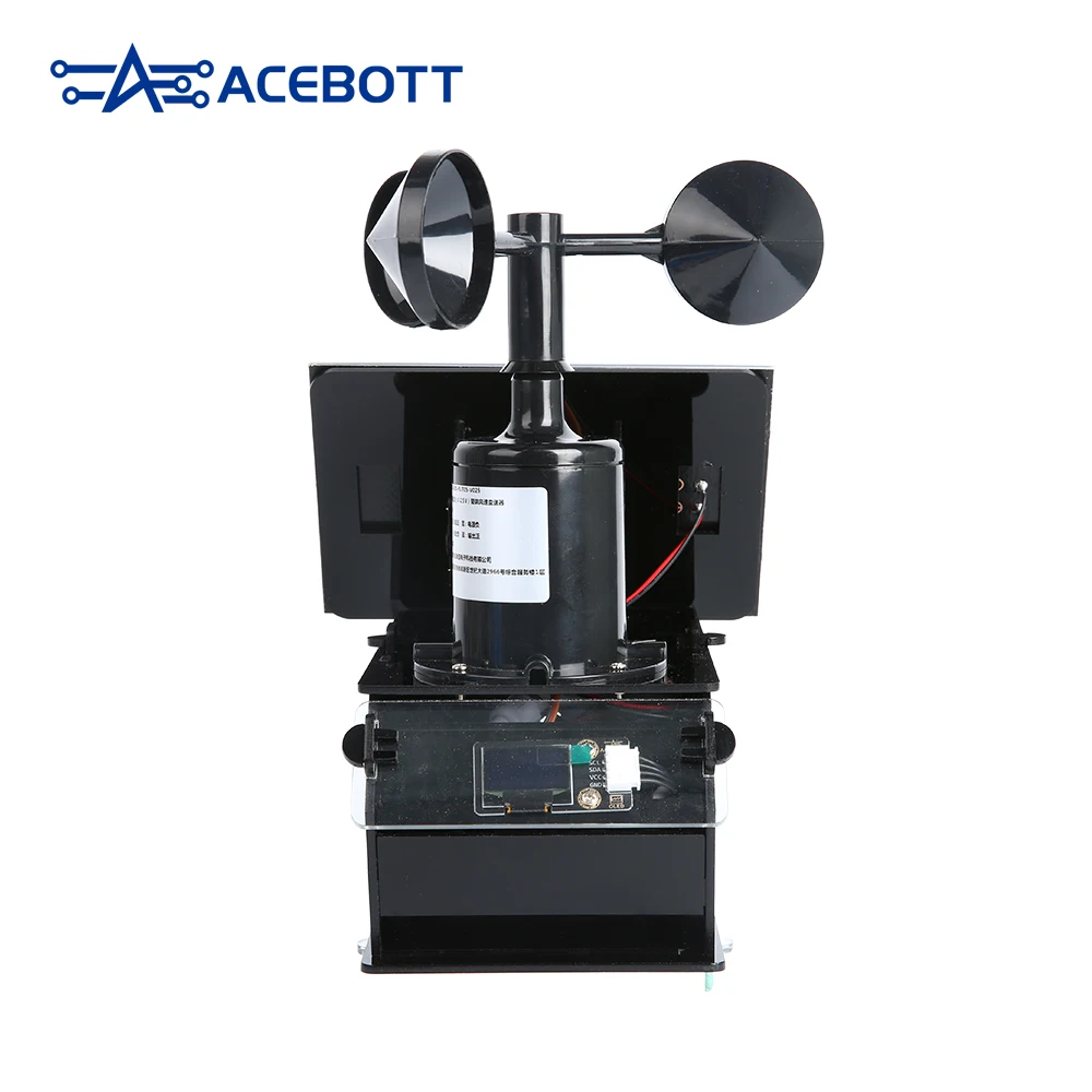 ACEBOTT IOT Weather Station Starter Kit Wind Speed Temperature Humidity Monitor Weather Forecast and Barometer for ESP32 Arduino