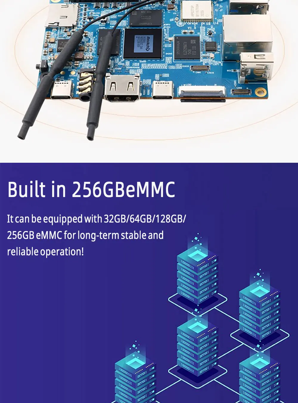 LIZAO Orange Pi 5B Development Board, RK3588S 8-Core Processor, 4-32GB RAM, 32-256GB EMMC, Wi-Fi 6 for IoT & Home Automation