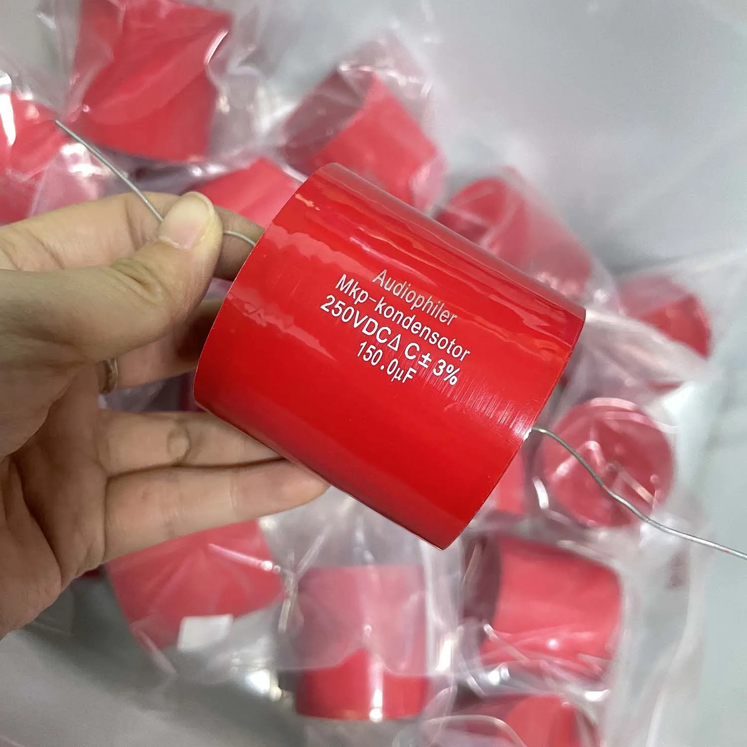 2PCS Test And Matched Pair MKP Audio Capacitor 150uf 250V DC ±3% Audiophiler Fever Coupling Frequency Dividing Capacitance