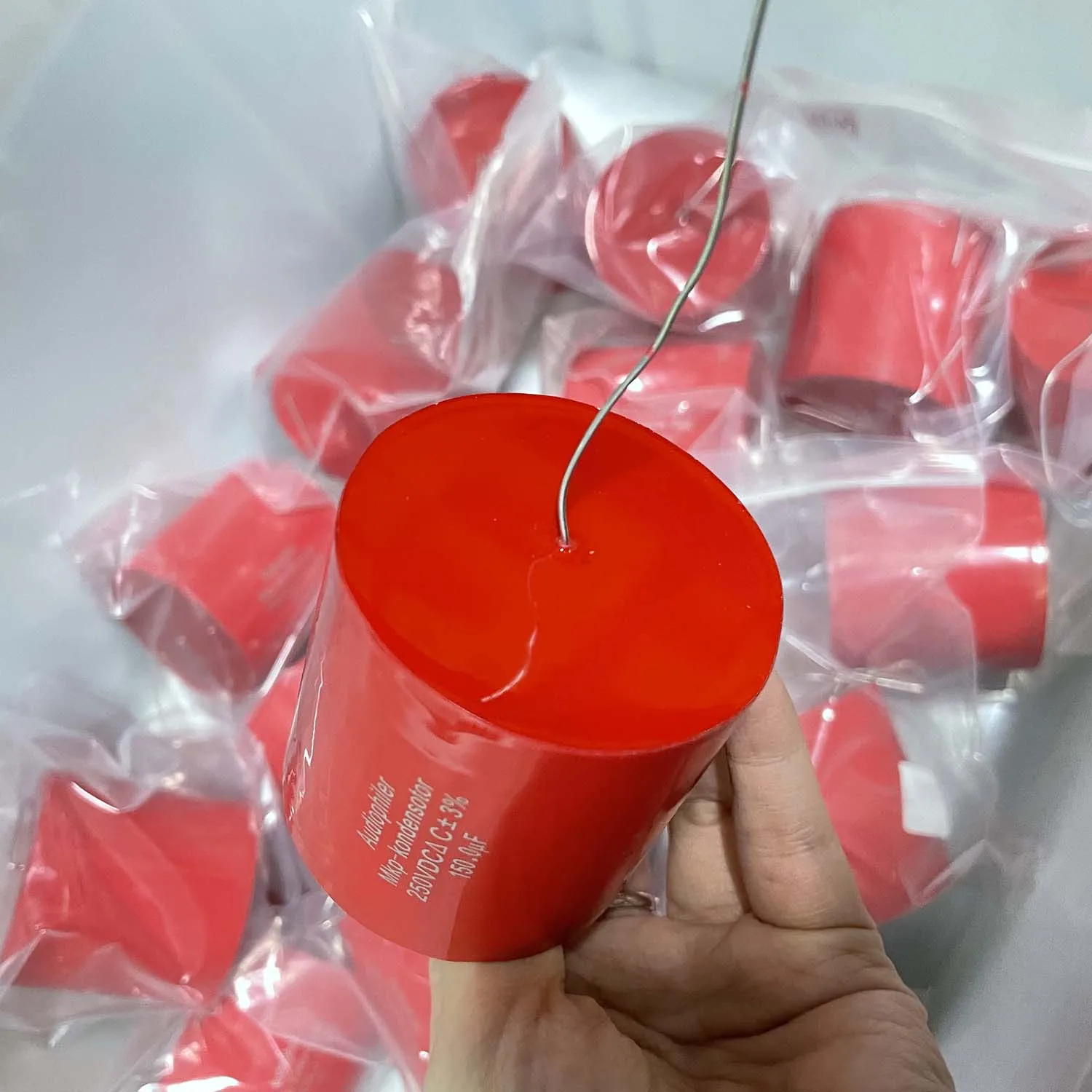 2PCS Test And Matched Pair MKP Audio Capacitor 150uf 250V DC ±3% Audiophiler Fever Coupling Frequency Dividing Capacitance