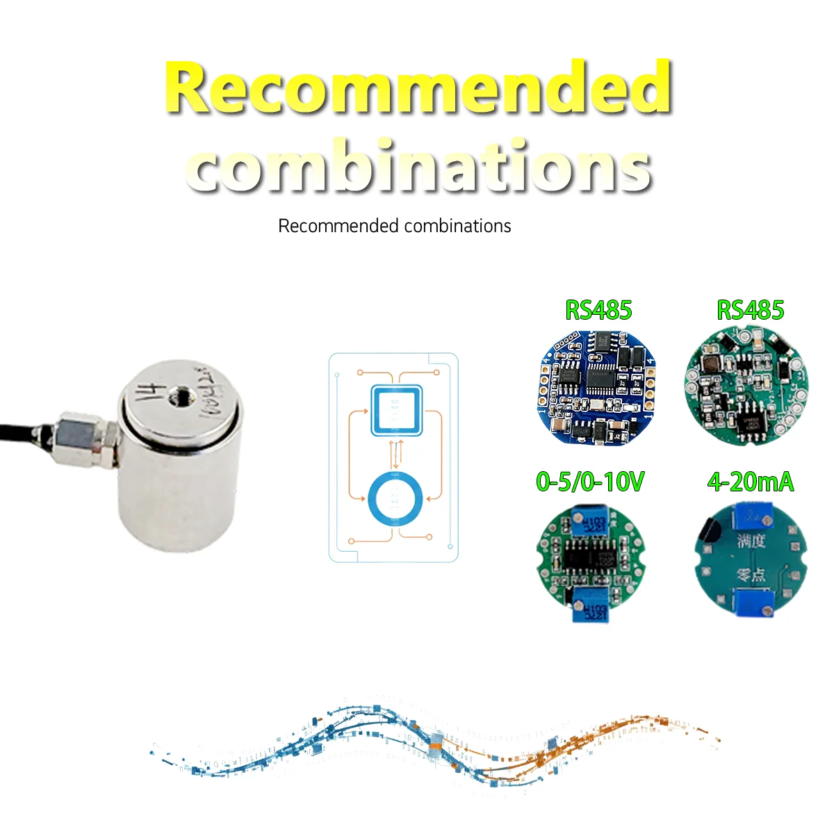 485 Digital Weighing Module, RS485 Communication, 8 Sensors, High Precision 1/500,000 for Automation Systems Industrial