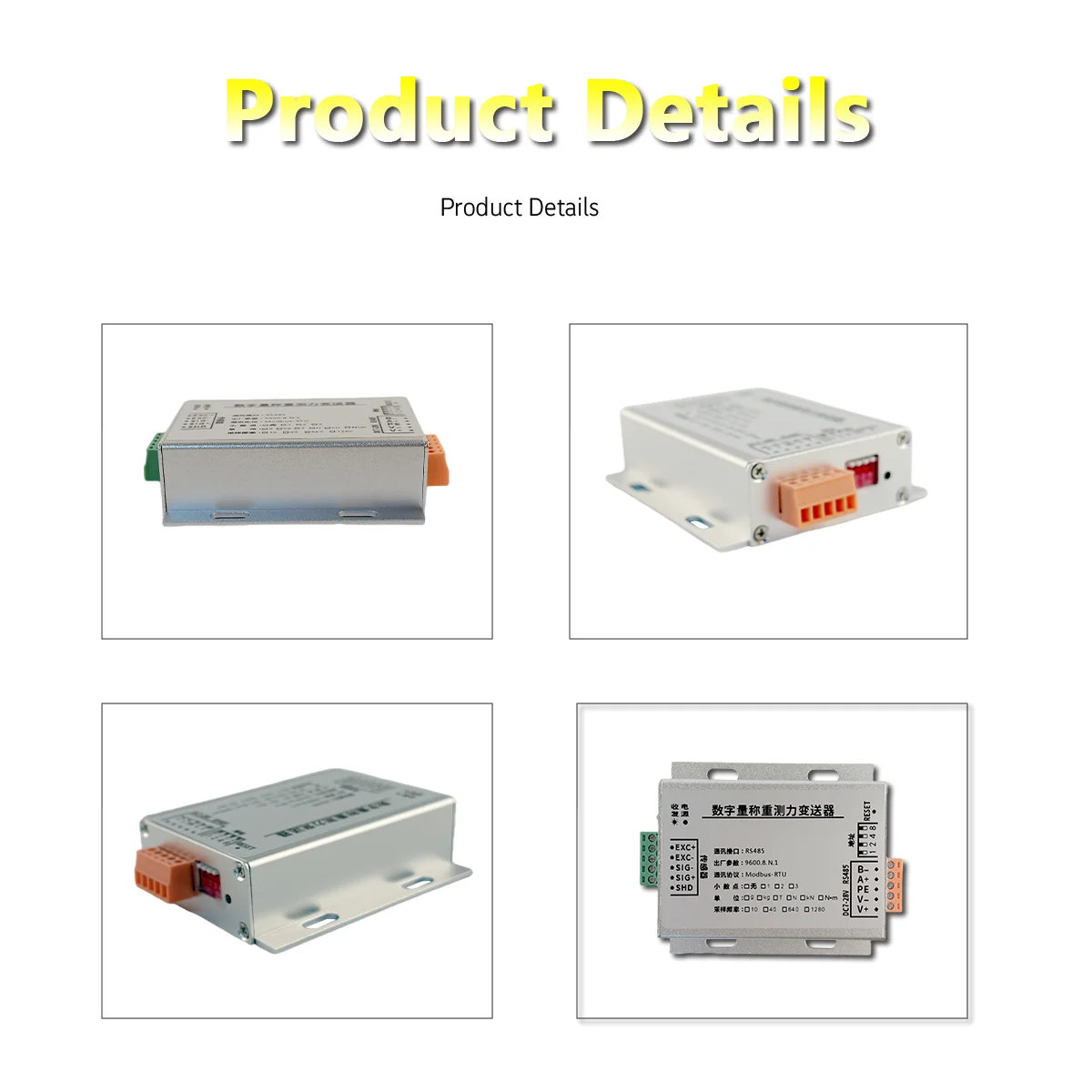 485 Digital Weighing Module, RS485 Communication, 8 Sensors, High Precision 1/500,000 for Automation Systems Industrial