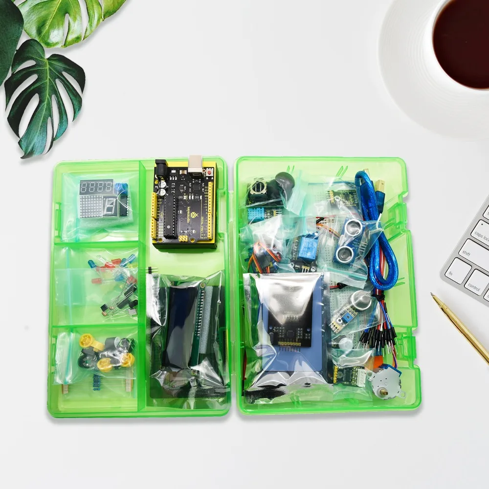NEW Upgraded Keyestudio Super Starter kit with V4.0 Board for Arduino Starter kit for UNOR3 32Projects + Tutorial W/Gift Box