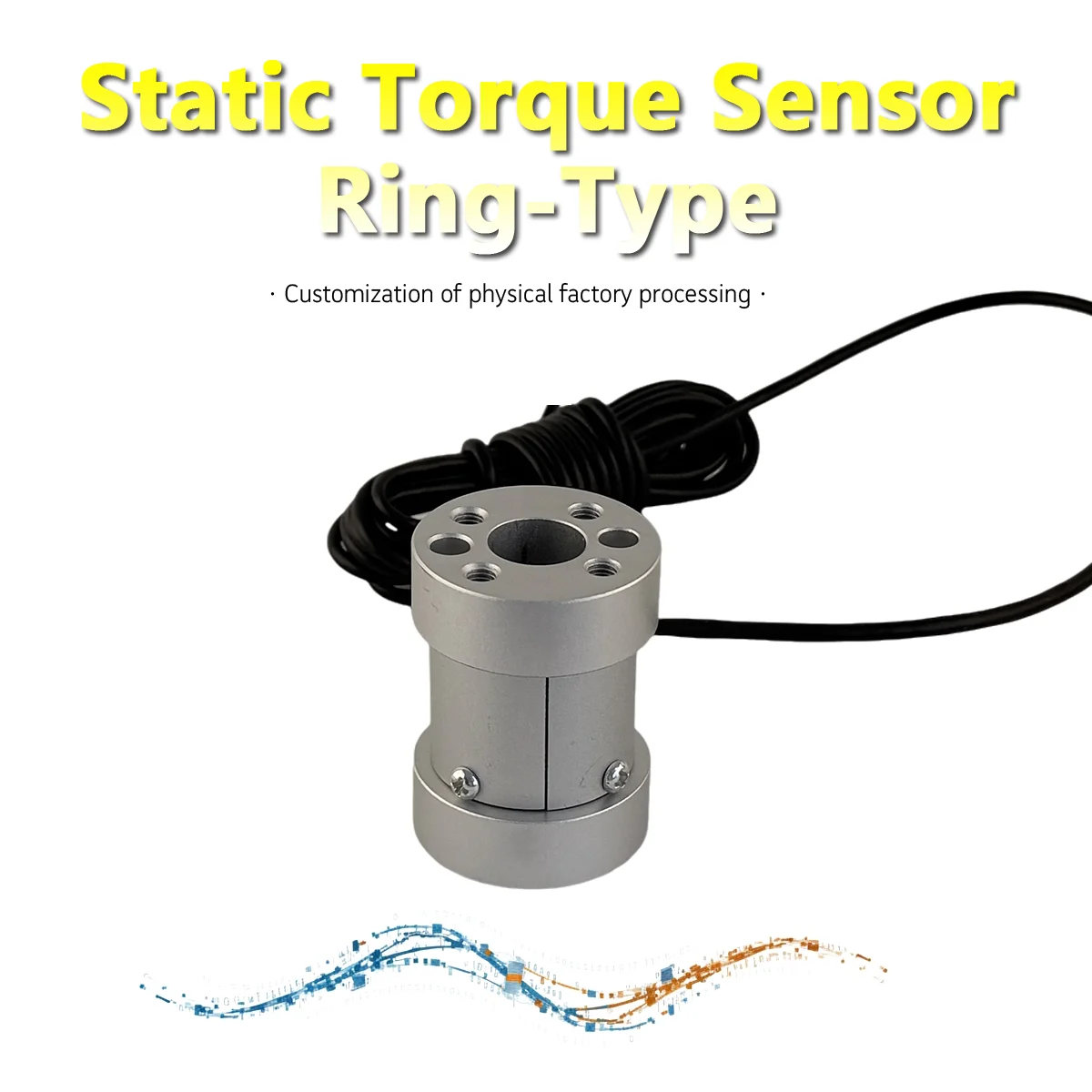 Static Torque Sensor 0-150N.m High Precision Flange Torque Transducer for Bolt Tightening & Structural Testing