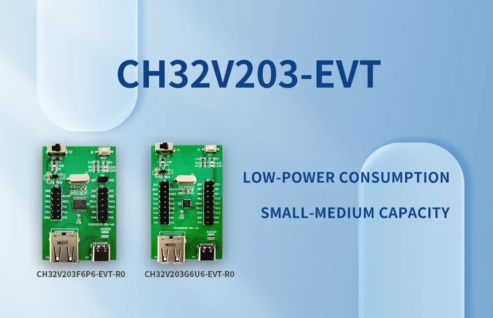 2Pcs/Lot CH32V203 Evaluation Board low-power consumption small-medium capacity