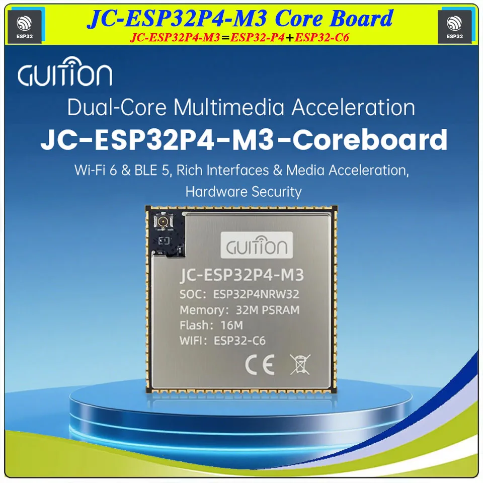 ESP32-P4 7.0 inch 1024*600 IPS HMI LCD Module Screen Display Touch Panel JC1060P470 Camera WIFI Bluetooth for Arduino LVGL
