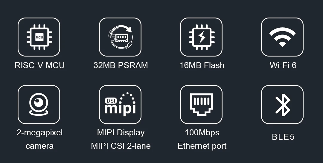 ESP32-P4 7.0 inch 1024*600 IPS HMI LCD Module Screen Display Touch Panel JC1060P470 Camera WIFI Bluetooth for Arduino LVGL
