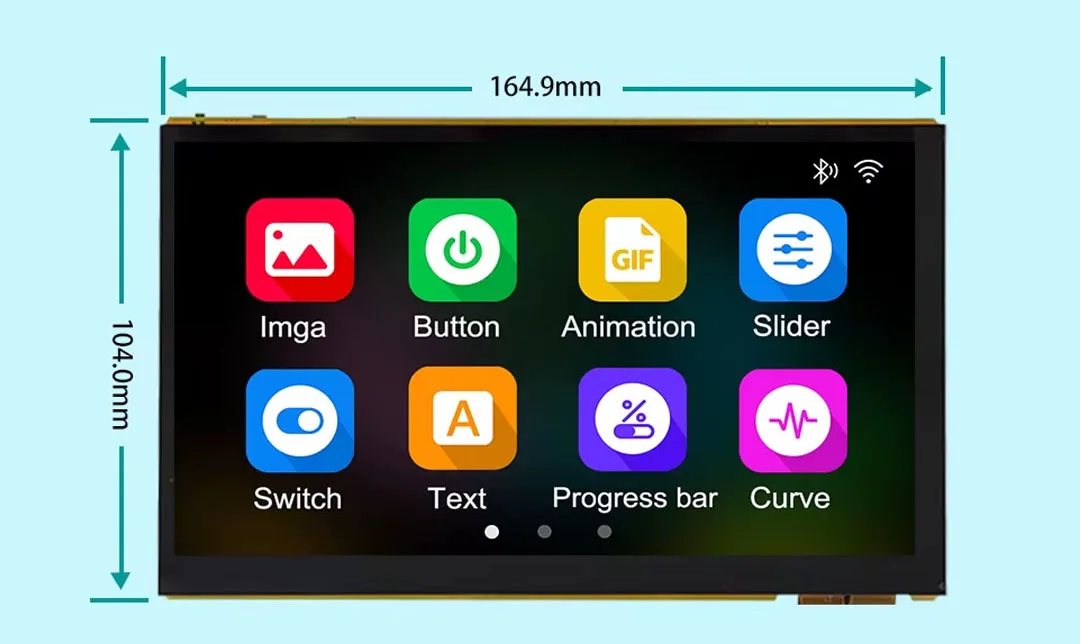 ESP32-P4 7.0 inch 1024*600 IPS HMI LCD Module Screen Display Touch Panel JC1060P470 Camera WIFI Bluetooth for Arduino LVGL
