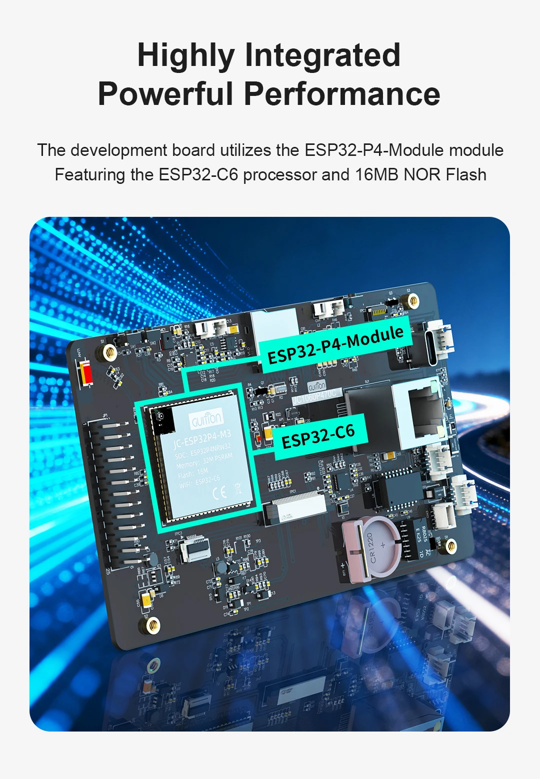 ESP32-P4 7.0 inch 1024*600 IPS HMI LCD Module Screen Display Touch Panel JC1060P470 Camera WIFI Bluetooth for Arduino LVGL