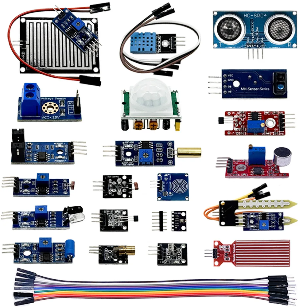 22 in 1 Sensors Moudles Starter Learning Kit For R3 Board&Raspberry Pico Electronic DIY Kit for R3 MEGA2560 with Box