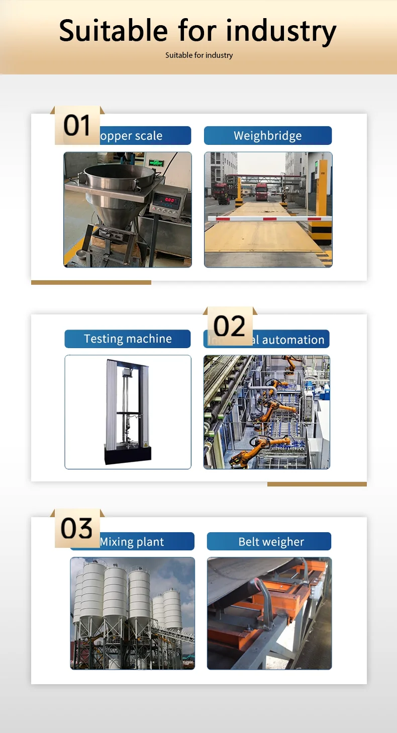 Load Cell Stainless Steel Waterproof Dust-proof Weighing Small Scale Sensor Metal 4 Core Wire Junction Box Excitation Sensing