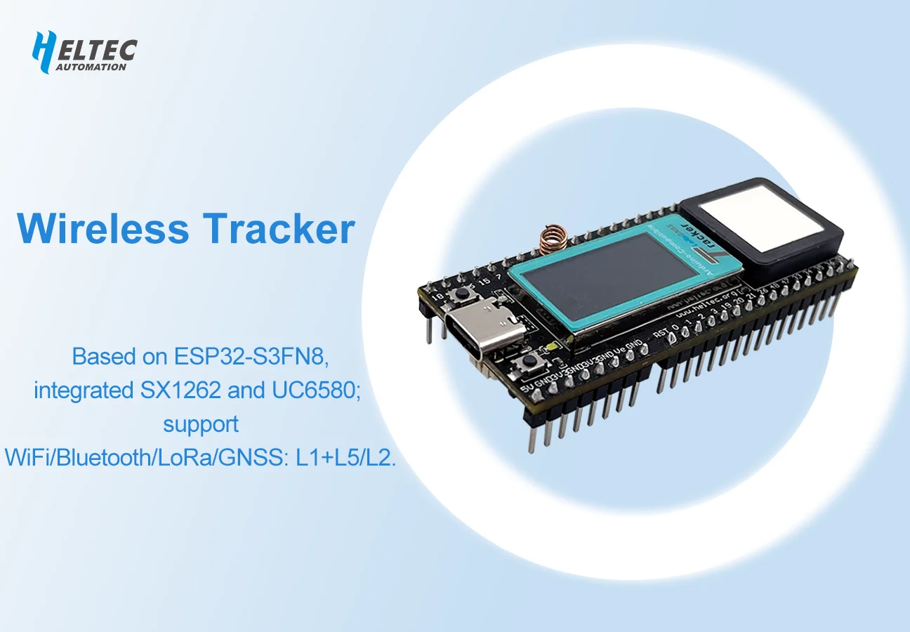 Heltec ESP32 LoRa Meshtastic Asset Tracker SX1262 Wi-Fi Bluetooth GPS Tracker for Vehicle Bike Kids Pet Car Fitness Tracker
