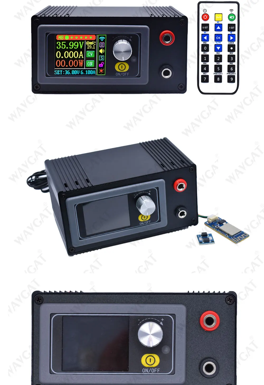 High-end DC DC Buck Converter CC CV 0-50V 6A 8A 216W 400W Power Module Adjustable Regulated laboratory power supply WIFF APP