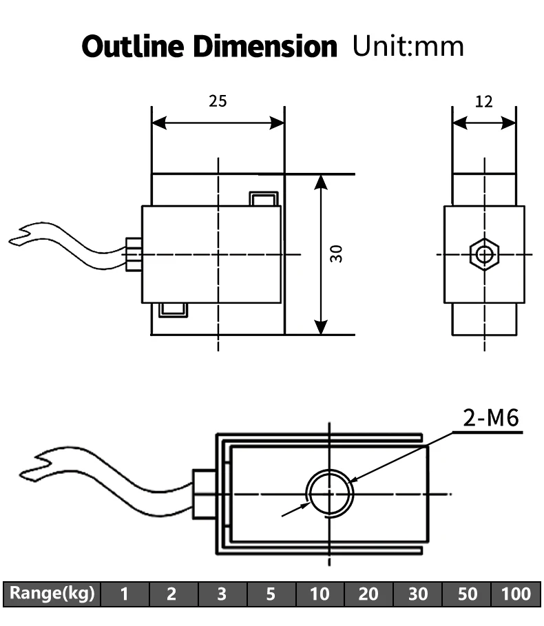 DYLY-106 small s type load cell 2kg 5kg 10kg 500 kg modbus oem Miniature Tension weighing Compression S-Beam load cell