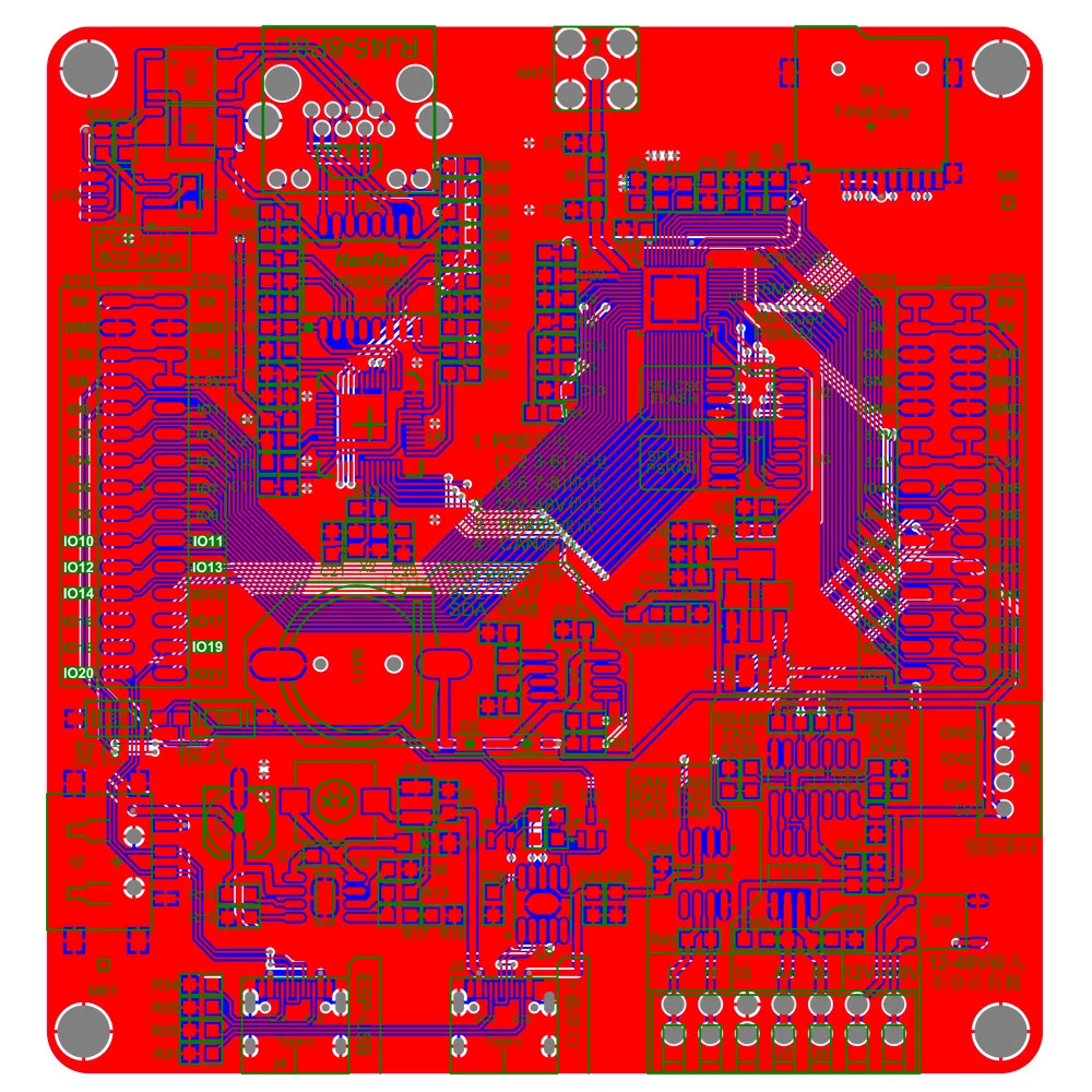 RS485 ESP32-S3 N16R8 Development Board AI Industrial Internet of Things W5500 ETH PCF8563 TF USB POE Power 3DBI BT WiFi Module