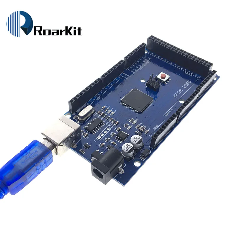 1SET Mega 2560 R3 Mega2560 REV3 (ATmega2560-16AU CH340G) Board with USB Cable Compatible for Arduino