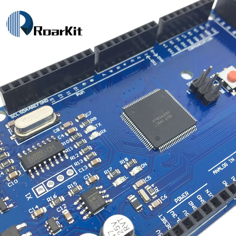 1SET Mega 2560 R3 Mega2560 REV3 (ATmega2560-16AU CH340G) Board with USB Cable Compatible for Arduino