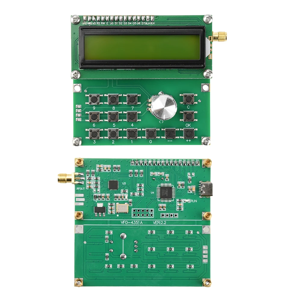 Type-C RF Signal Source Signal Generator 35MHz-4400MHz RF Signal Generator With Antenna ADF4351 Signal Source Module