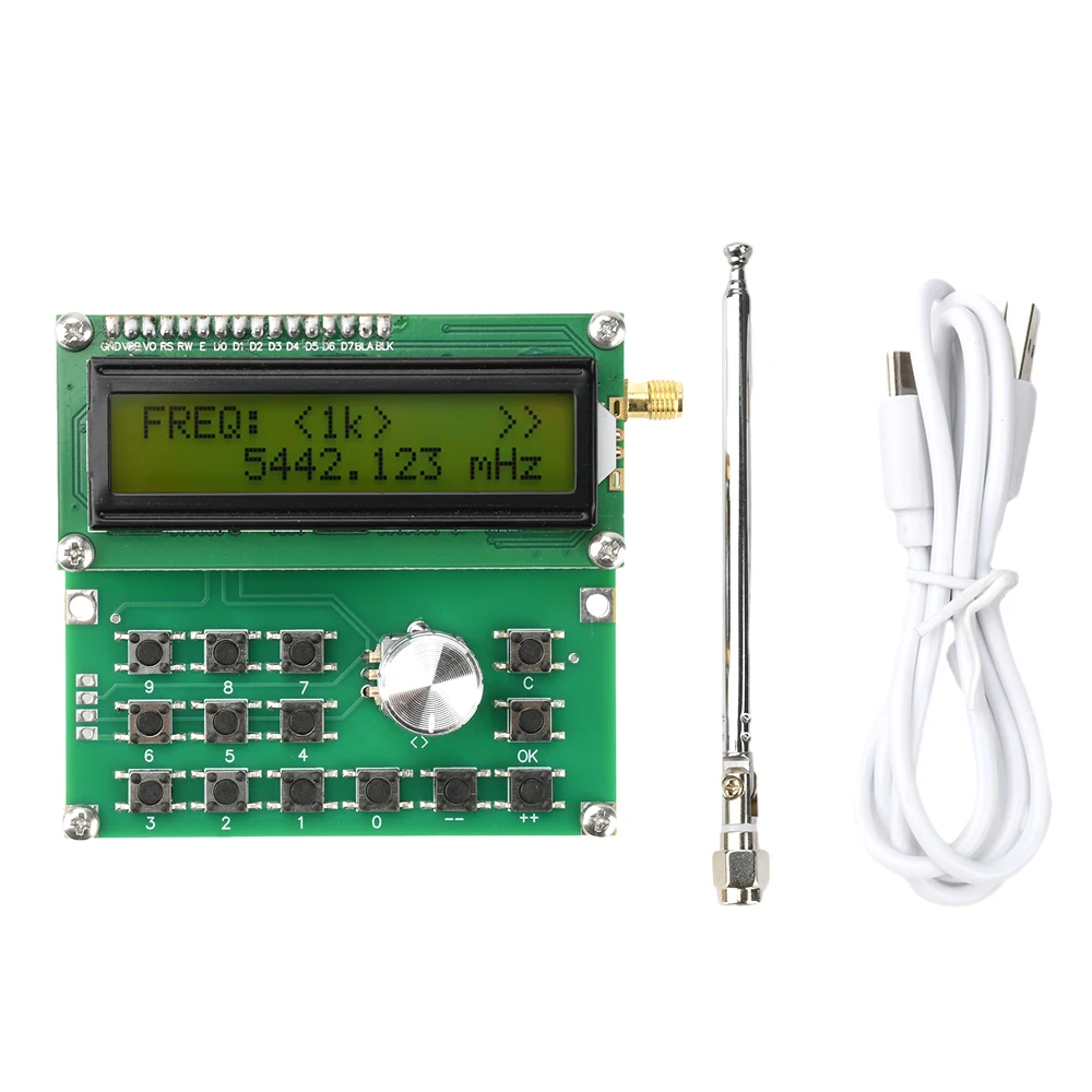 Type-C RF Signal Source Signal Generator 35MHz-4400MHz RF Signal Generator With Antenna ADF4351 Signal Source Module