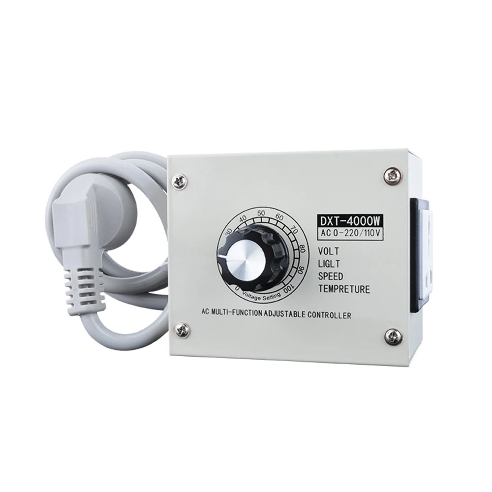 4000W High-power Adjustable Voltage Regulator AC220V/AC110V Dimmer Speed Temperature Light Compact Variable Voltage Controller