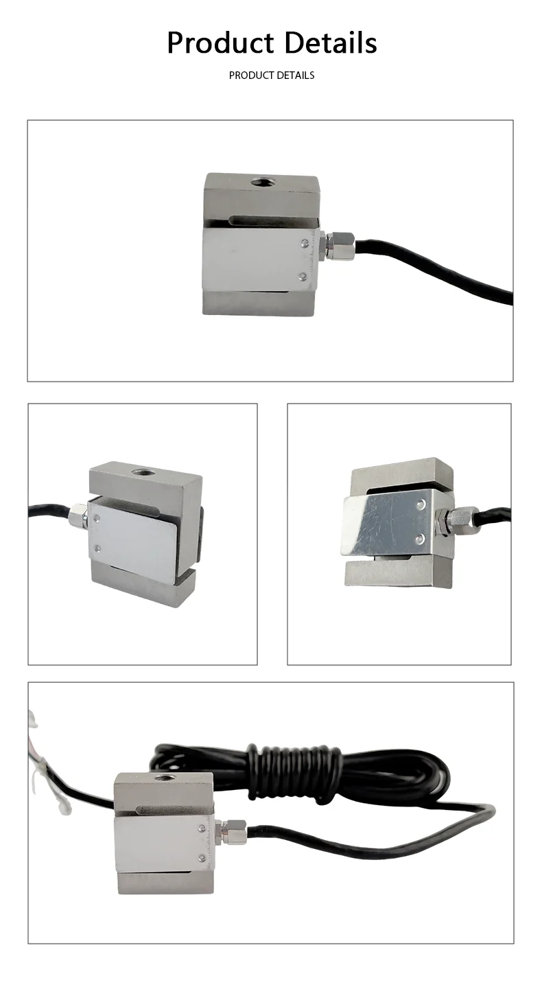 50kg Micro S Type Weighing Sensor Tension Pull Pressure Sensor M6 Threaded Loadcell for Belt Scale Crane Scale 5-50kgLab
