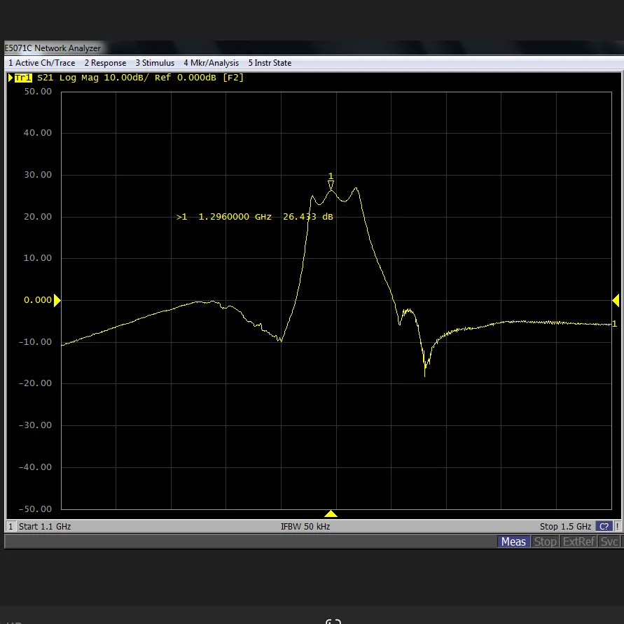 LNA bandpass low-noise antenna amplifier 1296MHz bandwidth 30MHz 25db broadband linear