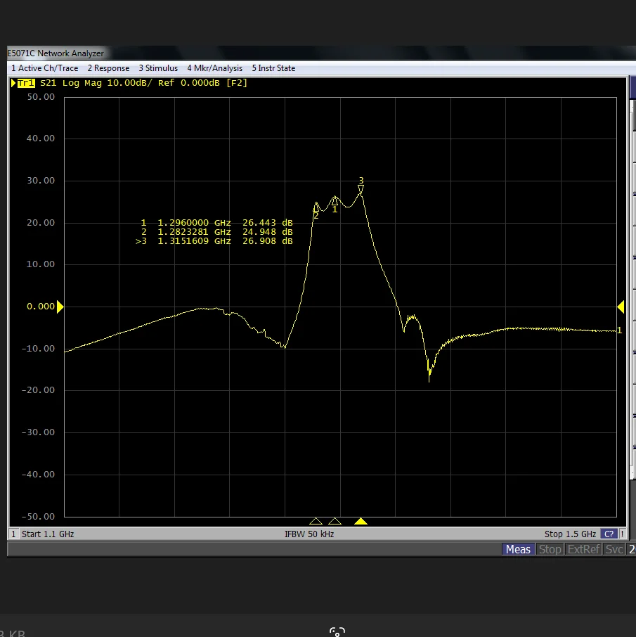 LNA bandpass low-noise antenna amplifier 1296MHz bandwidth 30MHz 25db broadband linear