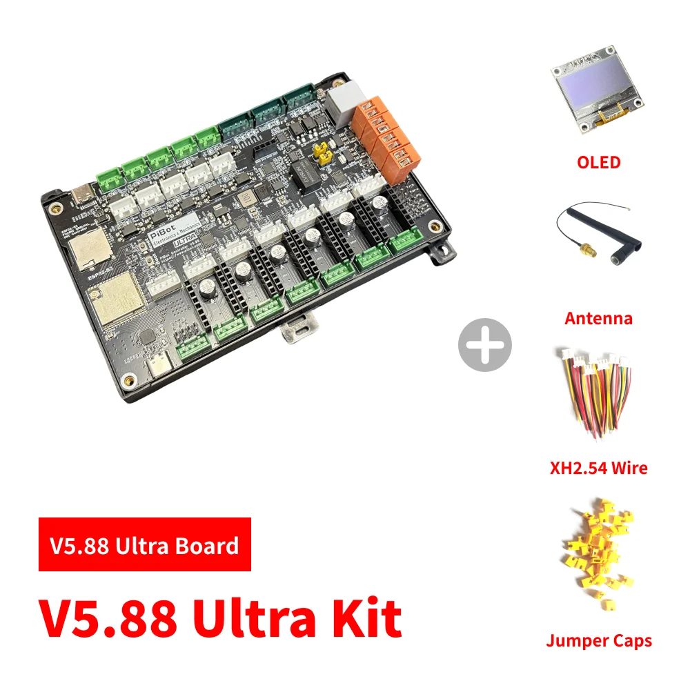 PiBot FluidNC GrblHAL ESP32-S3 6+1 Axis CNC Controller V5.88 Ultra
