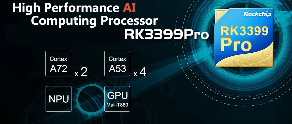 VoltSRK3399Pro AI Development Kit Single Board Computer For Artiticial Intelligence Deep Learning Accelerate TensorFlow Android/
