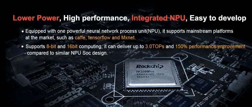 VoltSRK3399Pro AI Development Kit Single Board Computer For Artiticial Intelligence Deep Learning Accelerate TensorFlow Android/