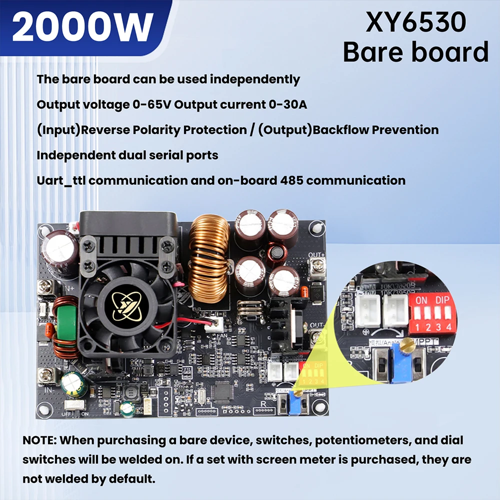 XY6530S/XY6550S 2000W 3250W Digital DC Adjustable Step-Down Power Supply LED Digital Constant Voltage Constant Current Module