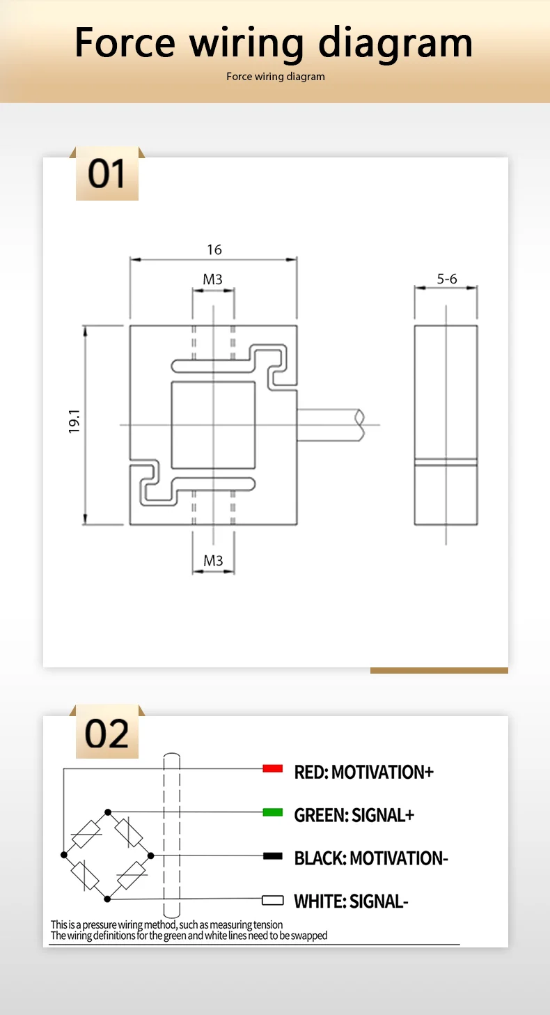 High Precision Load Cell SM2, 5kg-50kg Stainless Steel IP66 Waterproof, 2.0±10% Output Sensitivity, Operating Temp -20℃ to 70℃