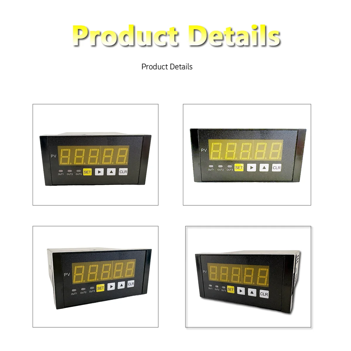 Through-Hole Load Cell and 5-Digit Force Indicator Set Stainless Steel Donut Load Cell for Bolt Tension Measurement 5t