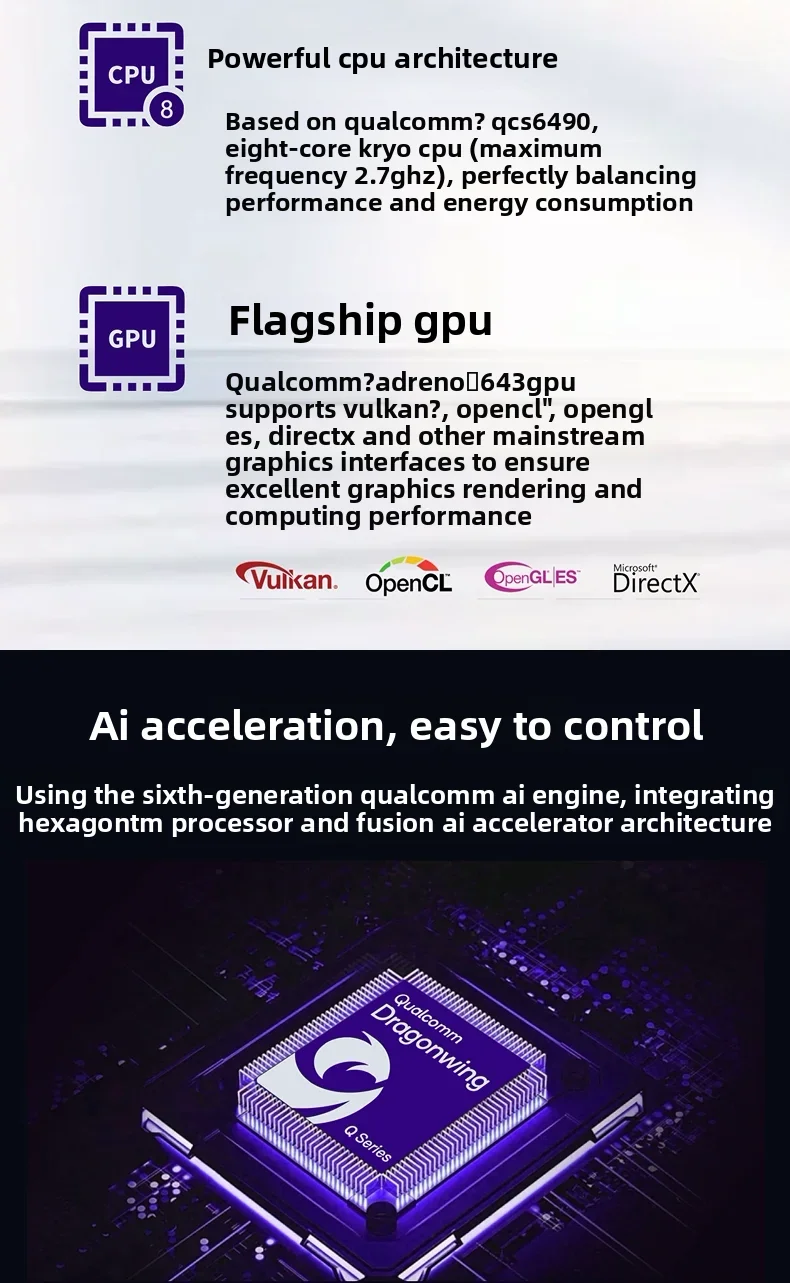 BoMaSRadxa Dragon Q6A Dev Board QCS6490 12TOPS LPDDR5 Linux OS Gigabit Ethernet For AI Edge Computing