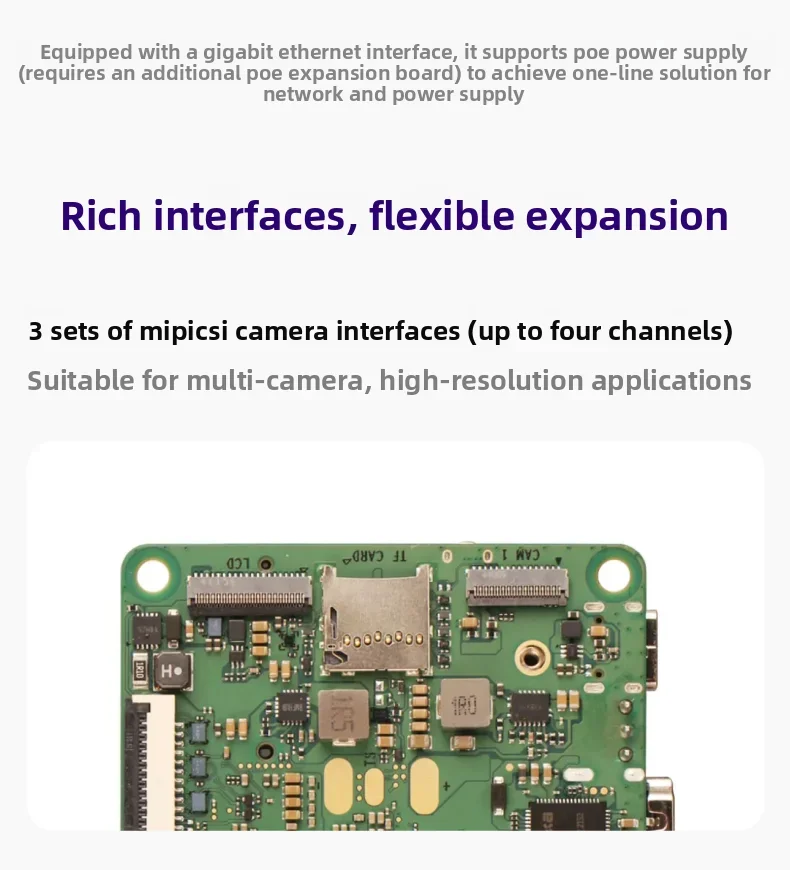 BoMaSRadxa Dragon Q6A Dev Board QCS6490 12TOPS LPDDR5 Linux OS Gigabit Ethernet For AI Edge Computing