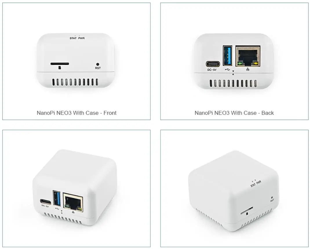 NanoPi Neo3 (1Gb DDR4 RAM) Combo, YoungSunTek, RK3328 Quad Cortex-A53 Up to 1.3GHz,1GB Ethernet,USB3.0 OpenWRT,Ubuntu,Lunix