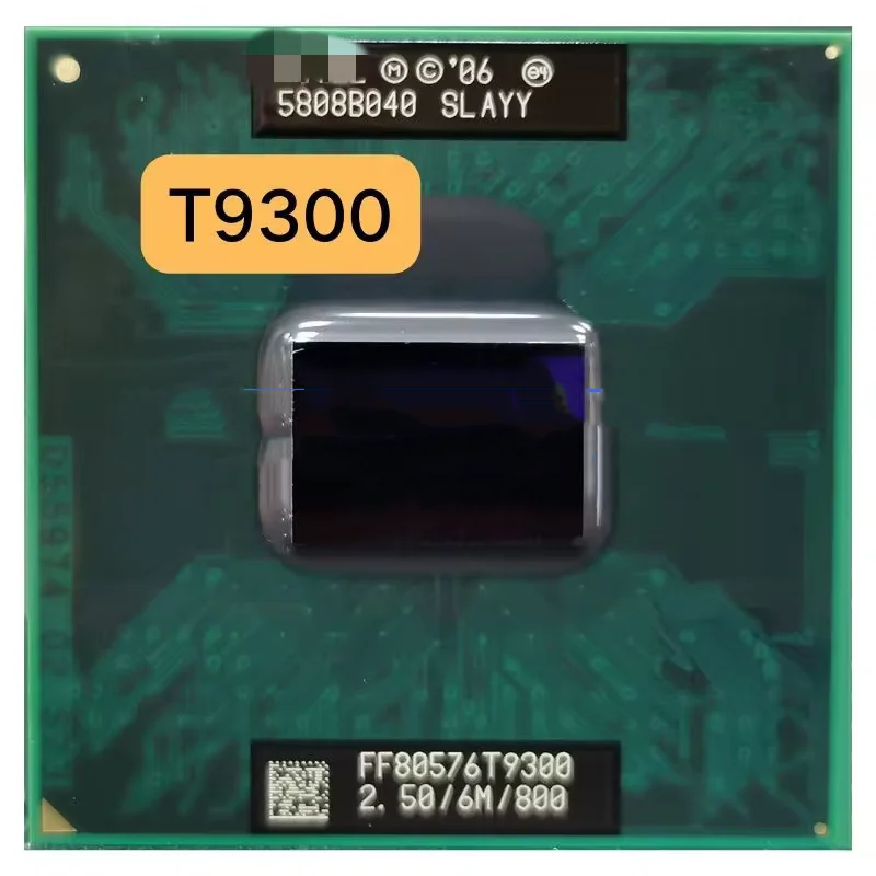 2 Duo T9300 SLAQG SLAYY CPU 2.5 GHz Dual Core Dual Thread PGA 478 6M 35W Socket P