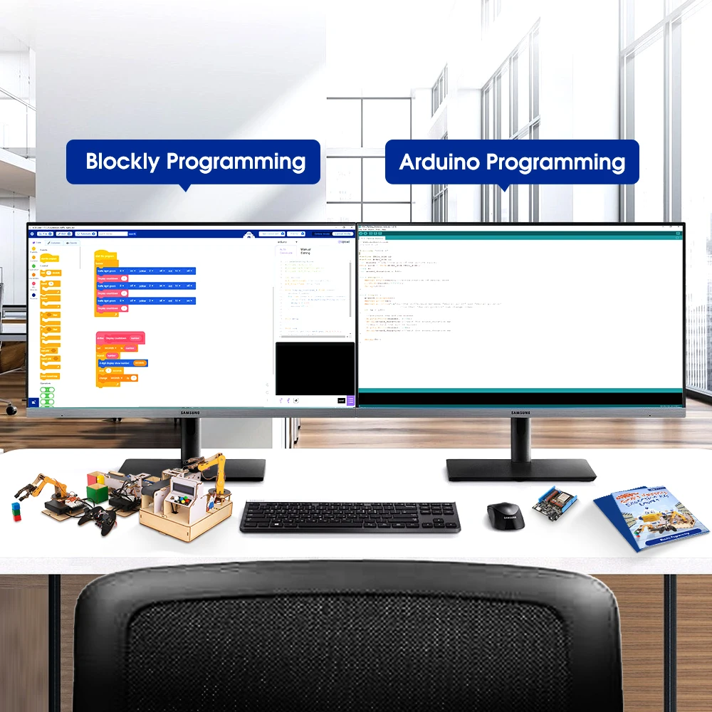ACEBOTT ESP32 STEM Smart Factory Education Kit School Smart Home Kit Education Solution Series for Arduino