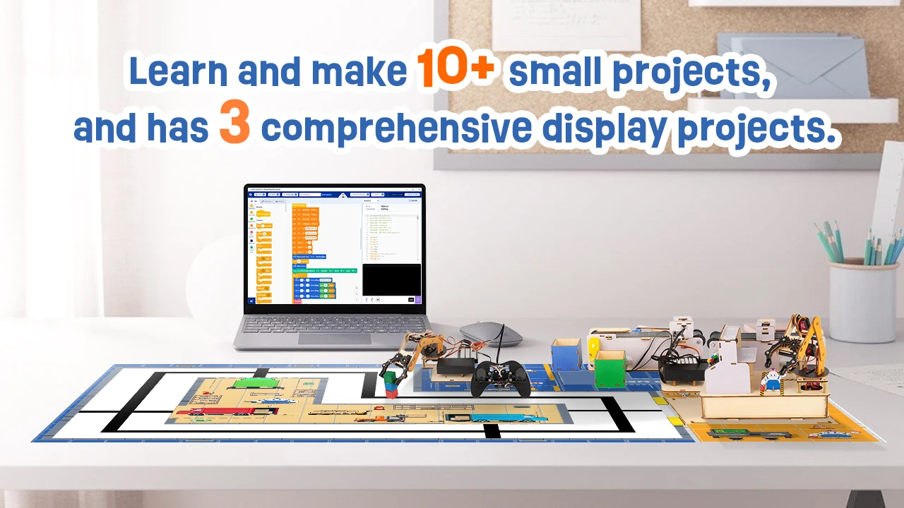 ACEBOTT ESP32 STEM Smart Factory Education Kit School Smart Home Kit Education Solution Series for Arduino