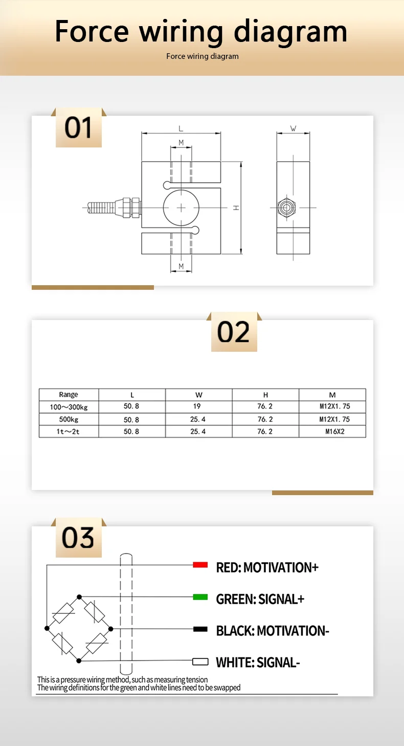 BENGBUZZYQ S Shape Tension Compression Load Cell 5kg~5t, Alloy Steel Sensor, IP66 Waterproof, for Crane Hopper Control System