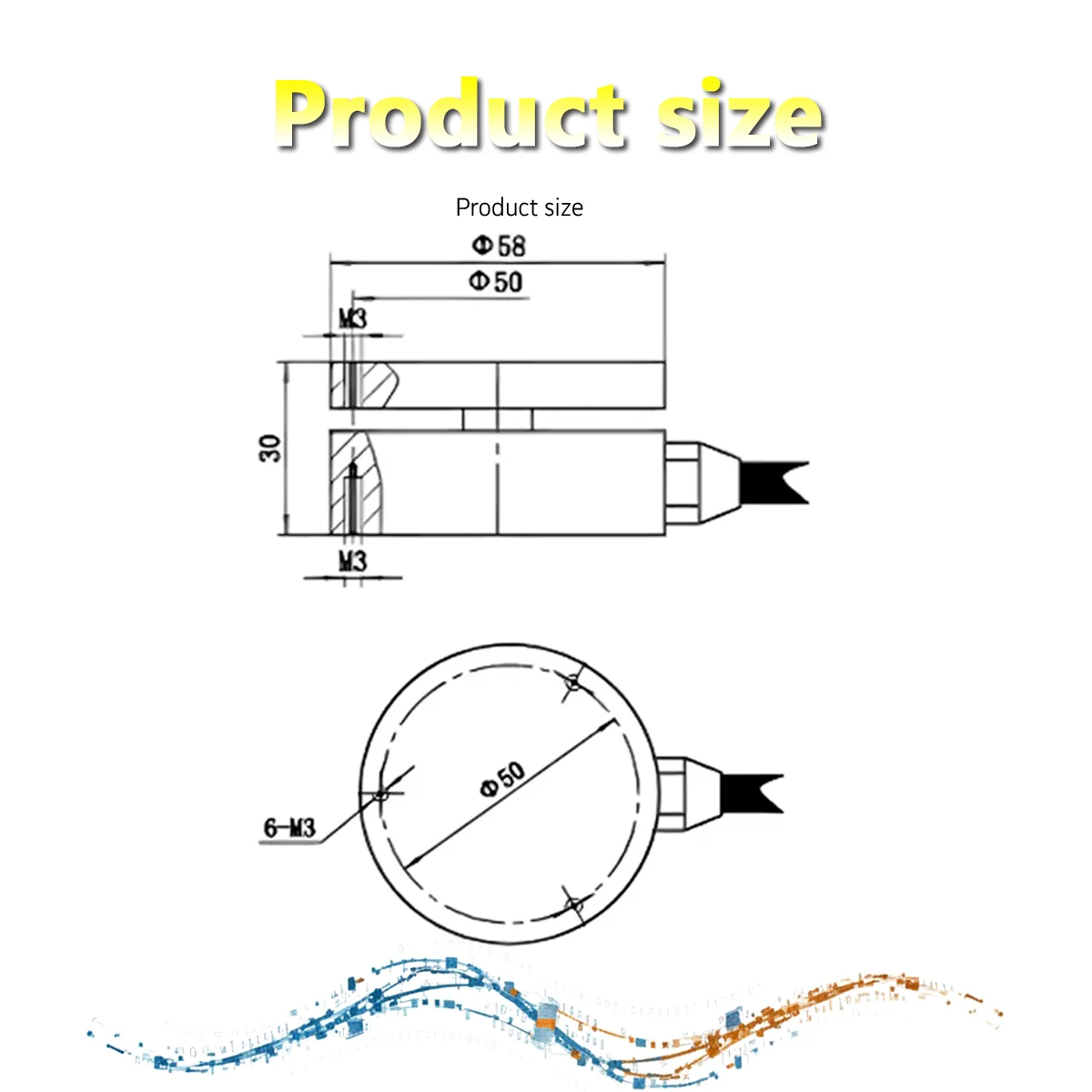 ConTronix Digital Load Cell Controller with Pancake Pressure Sensor High Precision Weight Indicator Relay Output